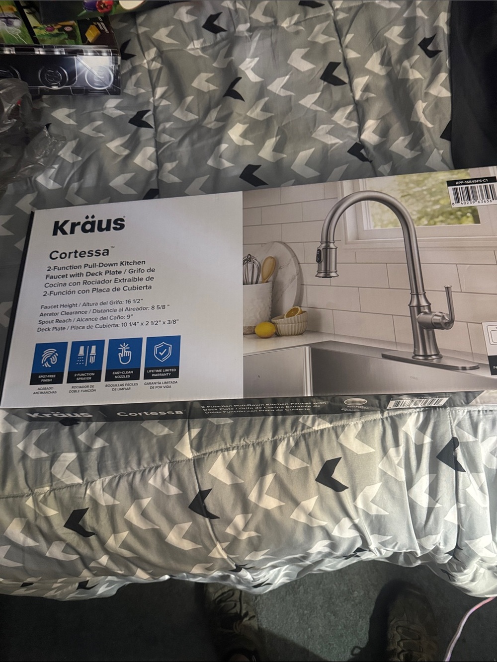 Cortessa Brushed Nickel Pull-Down Kitchen Faucet - Brushed Nickel